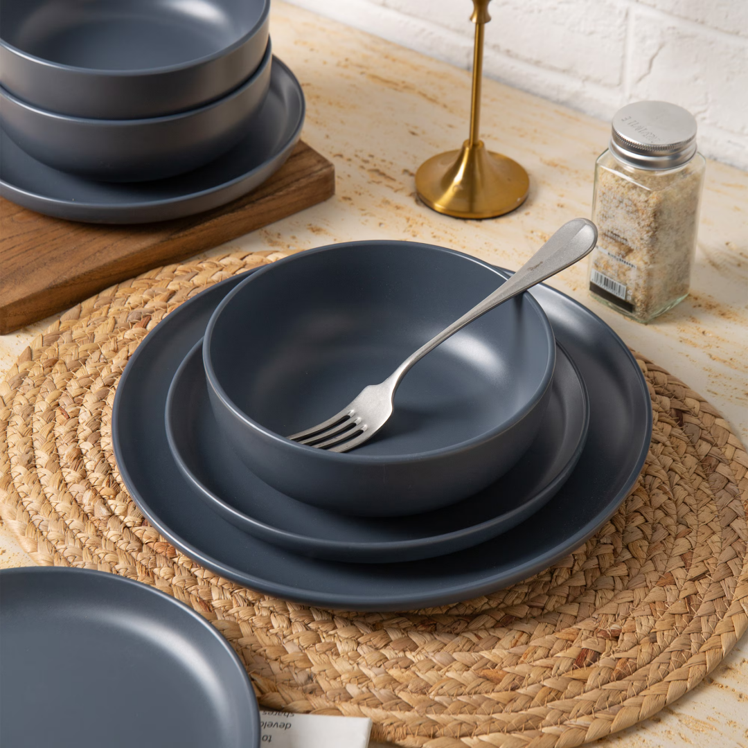 12-Piece Stoneware Dinnerware Set for Four