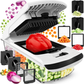 Vegetable Chopper Chopper And Spiralizer Food Chopper With Container F