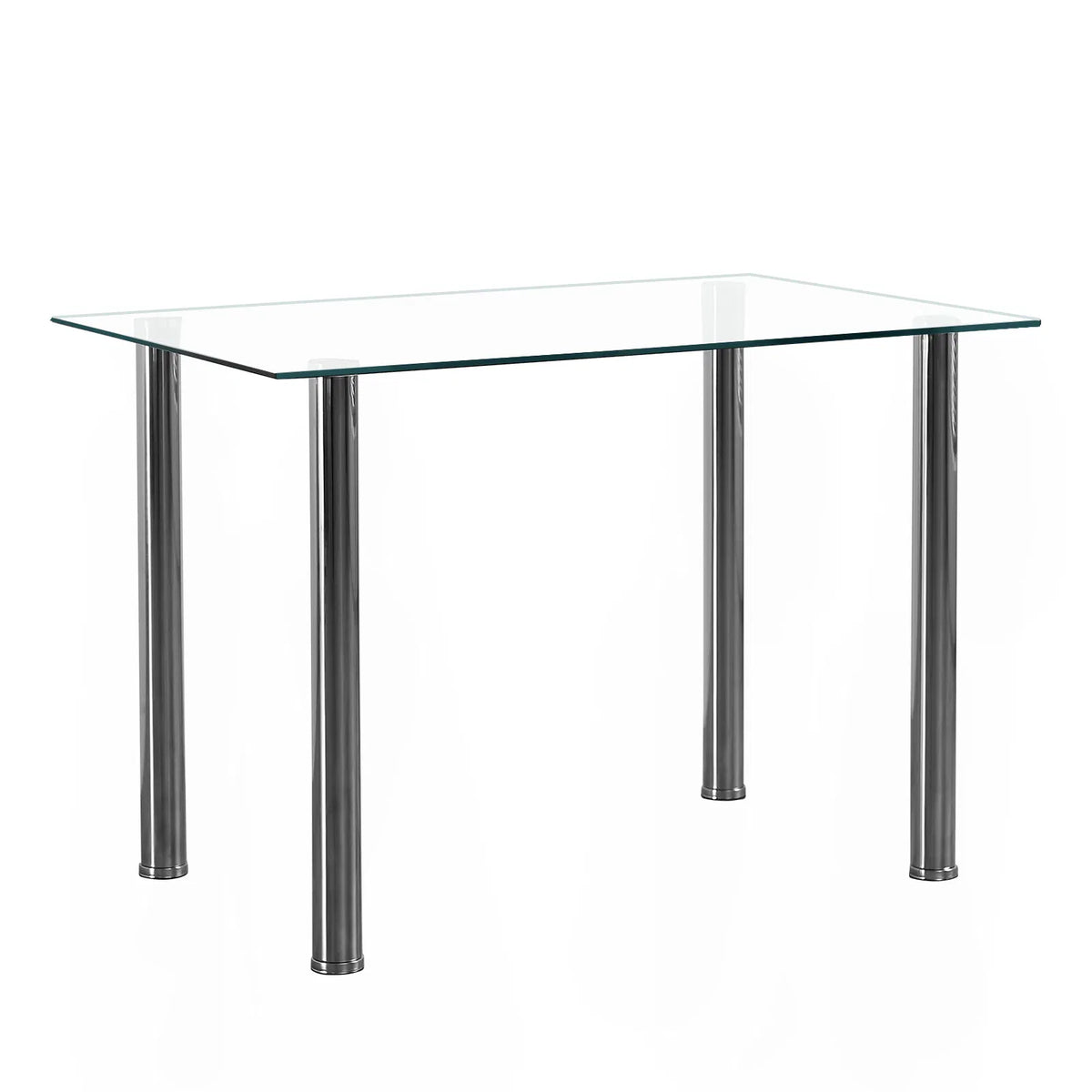 [Replace 65542081]4-seat simple rectangular cylindrical leg table temp