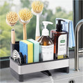 Kitchen Sink Sponge Holder Caddy Organizer With Dish Brush Storage, Co