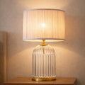 Nebulis Solid Wood Bedside Lamp with Warm LED Light