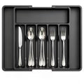 Expandable Utensil Tray For Kitchen, BPA Free Flatware And Cutlery Hol