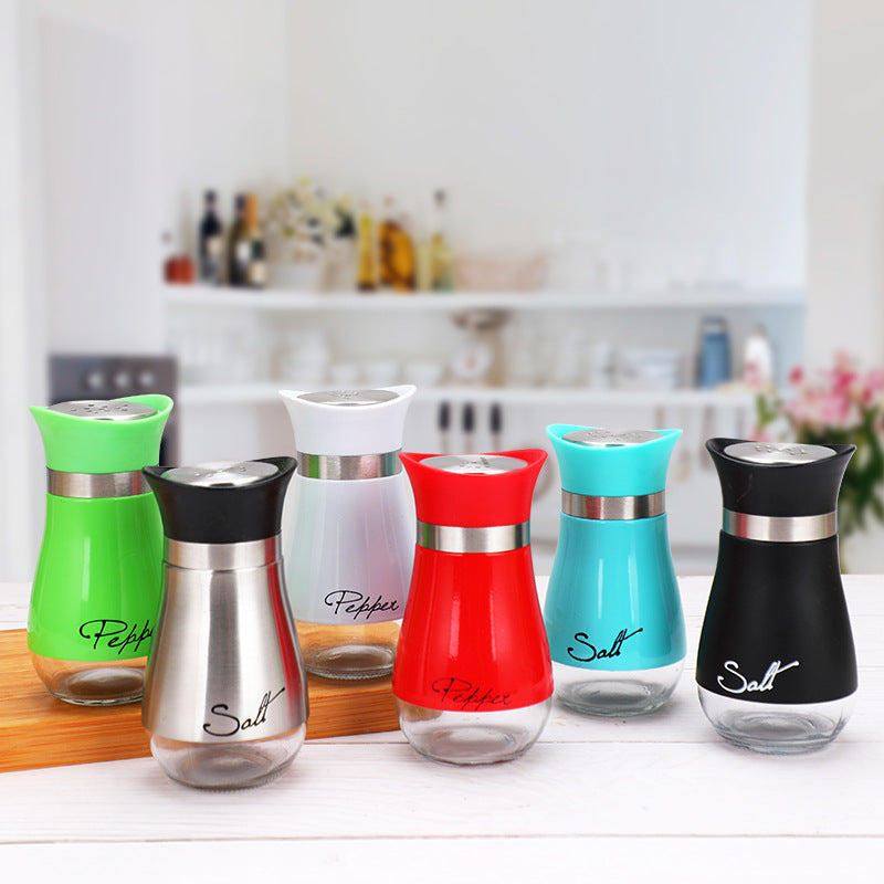 Salt and Pepper Shakers with Glass Base