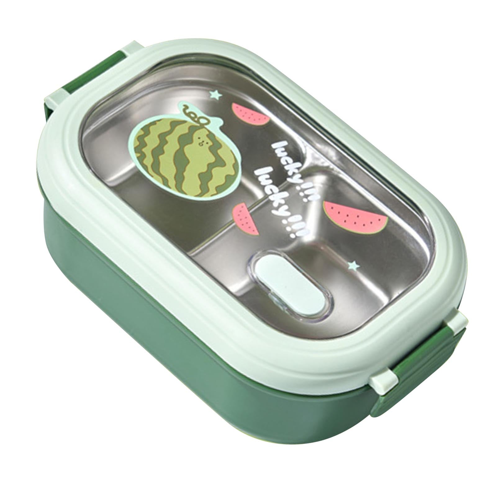 Bento Lunch Box Portable Safe Leakproof Divided Stainless Steel Therma