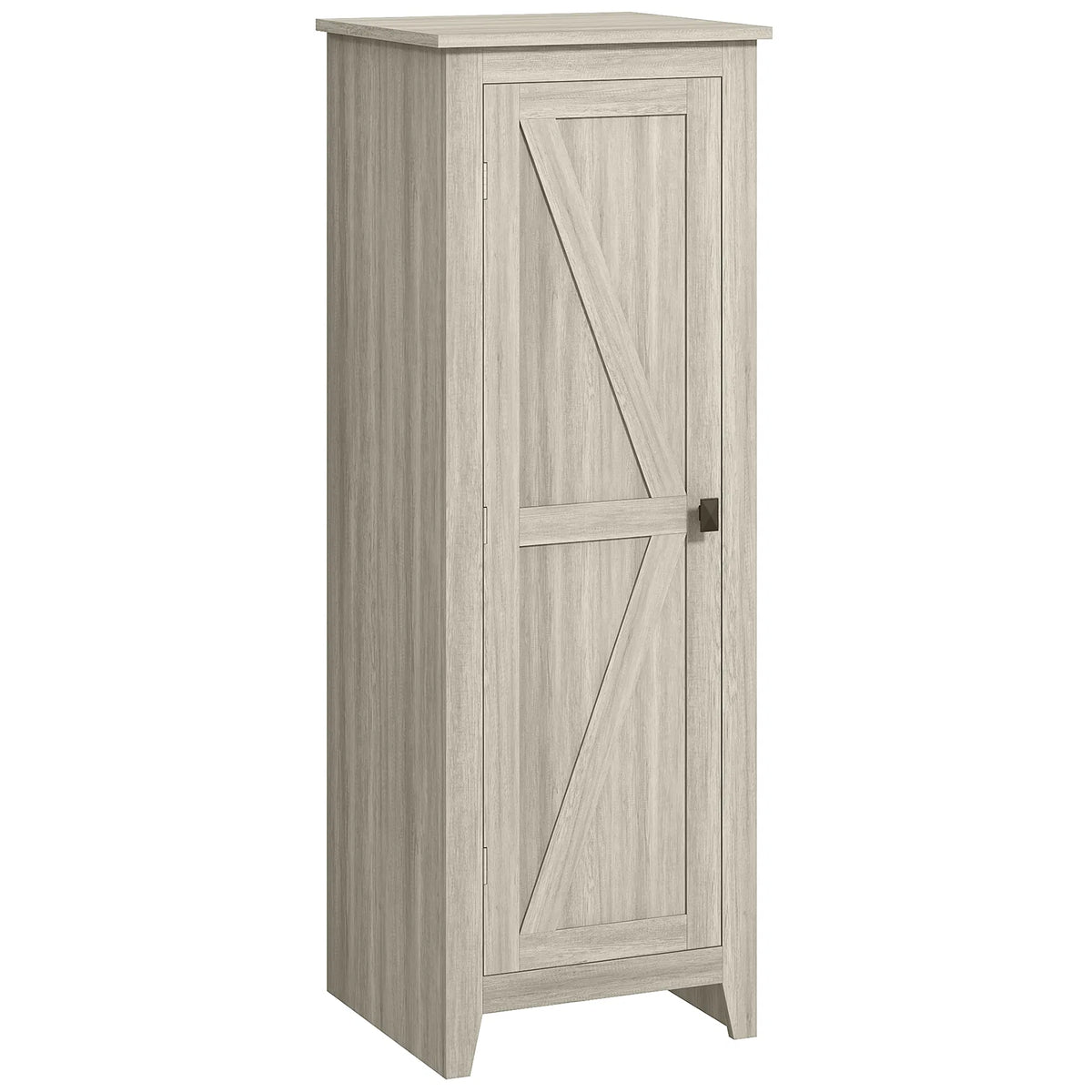 48" Kitchen Pantry Storage Cabinet w/ Barn Door, Kitchen Pantry Cabine