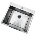 33Inch Top mount Kitchen Sink Drop-in, Farmhouse Kitchen Sink with Sin