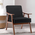 Mid-Century Modern Chair, Living Room Chair with Solid Wood Frame, Acc