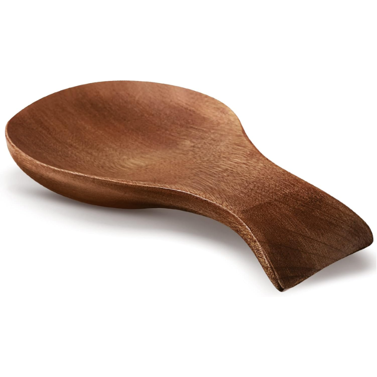 Acacia Wood Spoon Rest For Kitchen Countertop And Stovetop, Decorative