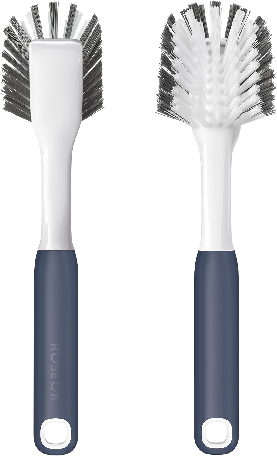 Dish Brush & Dish Scrubber, Nylon Bristles With Built-In Scraper, Heav