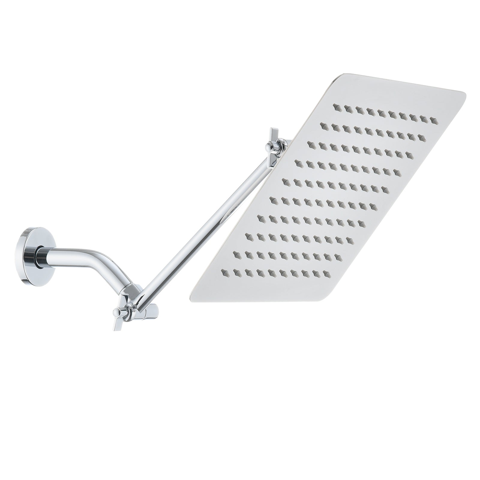 Chrome 10 Square Rainfall & High Pressure Stainless Steel Bath Shower