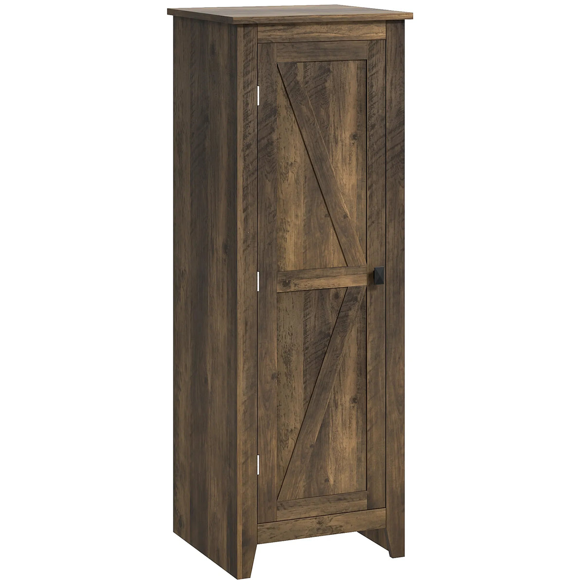 48" Farmhouse Kitchen Pantry Storage Cabinet with Barn Door, Kitchen P