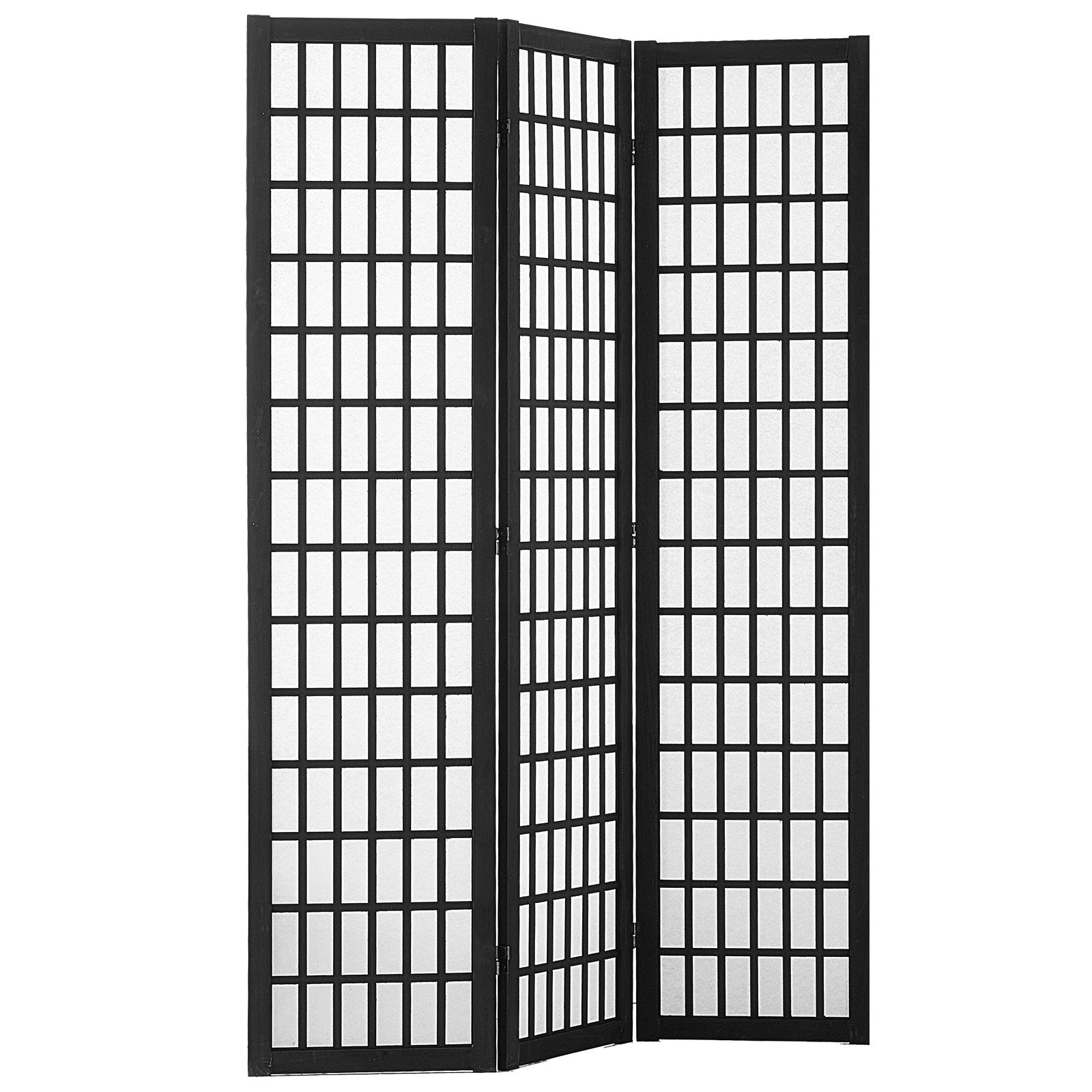 Room Divider, 3 Panel Japanese Room Divider, Wood Folding Privacy Scre