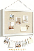 Double-Sided Bulletin Board With Linen, 16 X 12 Inch Cork Board, Rever