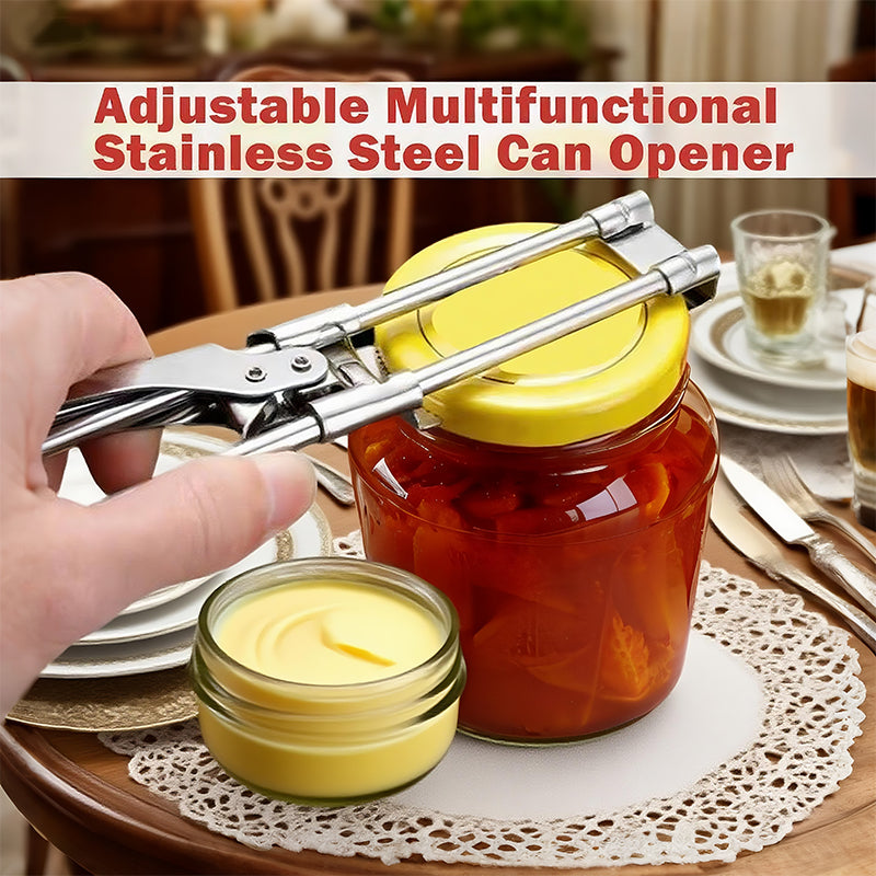 Multifunctional Adjustable Can Jar Opener Opener For Weak Hands, Stain