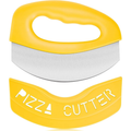 Heavy-Duty Stainless Steel Pizza Cutter Rocker With Protective Blade C