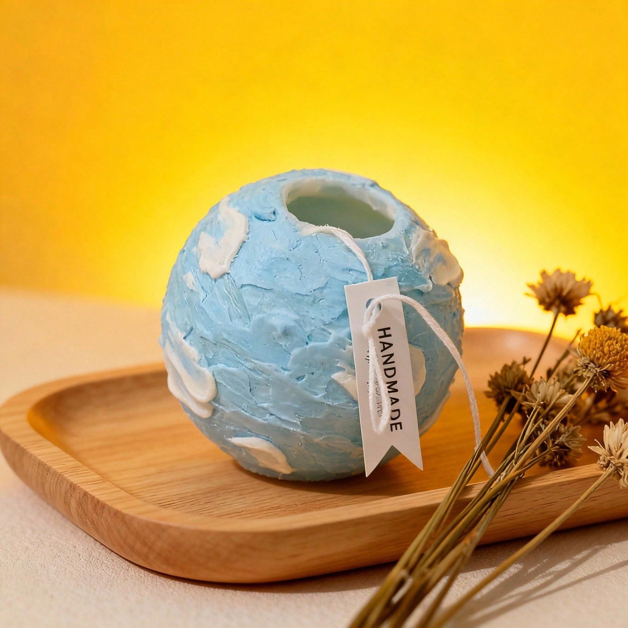 Innovative Spinning Globe Scented Candle Hand Poured Wax Candle With R