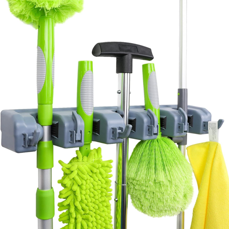 Heavy Duty Wall Mount Broom Mop Holder Heavy Duty Tool Organizer Hooks