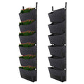 Hanging Planting Bags With 6 Pockets Vertical Gardening Flower Pots Pl