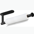 Black Under-Cabinet Paper Towel Holder - Self Adhesive & Drill Mount S