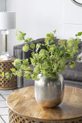 Aluminum Vase with Silver Streaks