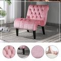 COOLMORE Modern Velvet Armless Accent Living Room Chair Leisure Chair,