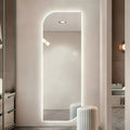 65 X 21 LED Full Length Wall Mirror, Irregular Shape Design, 3-Color D