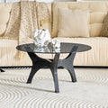 31.5 Glass Coffee Table, Mid-Century Modern Style, Ideal As A Centerpi