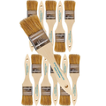 1.5 Disposable Chip Paint Brushes 12-Pack Natural Bristle & Wood Handl