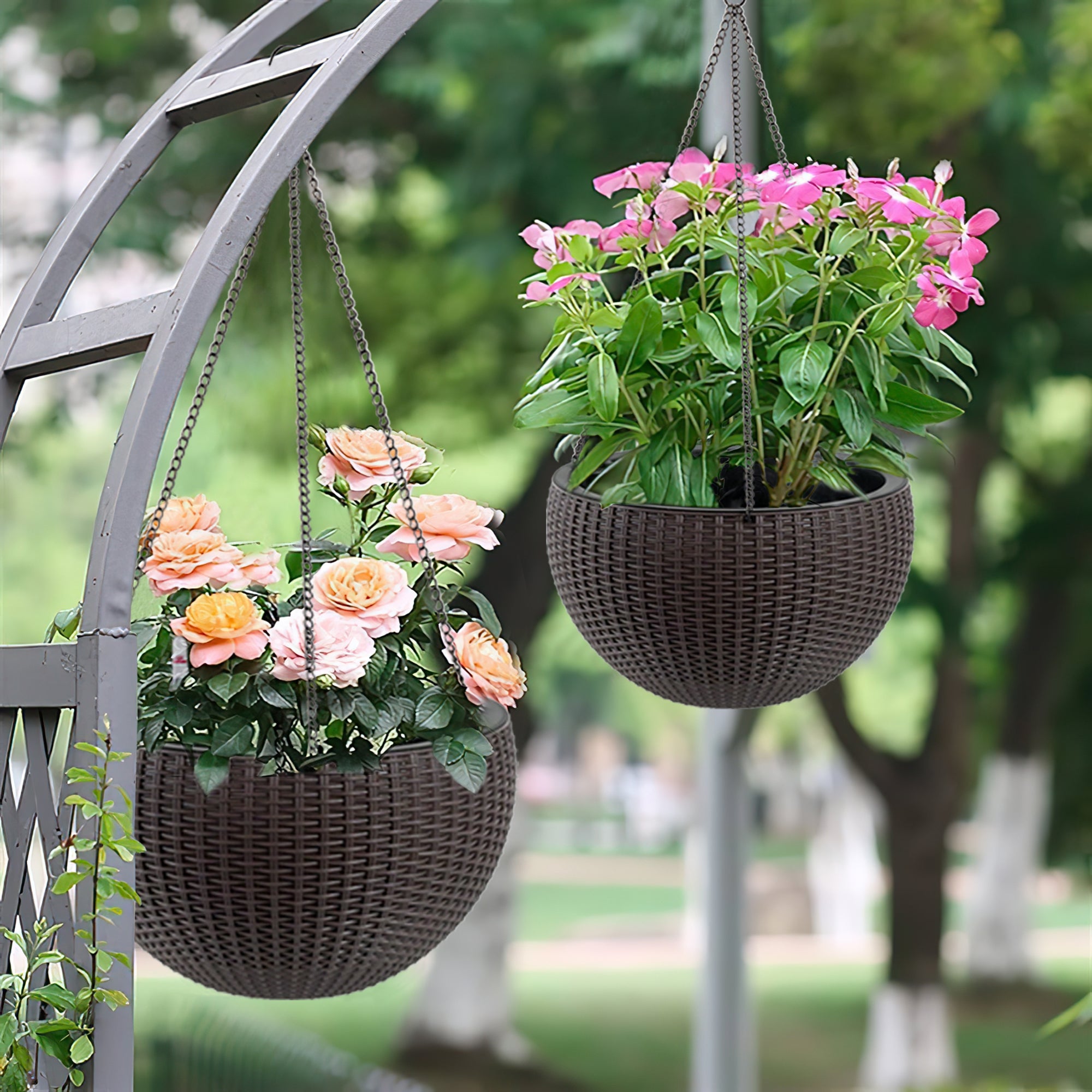 Self-Watering Hanging Planter with Water Indicator