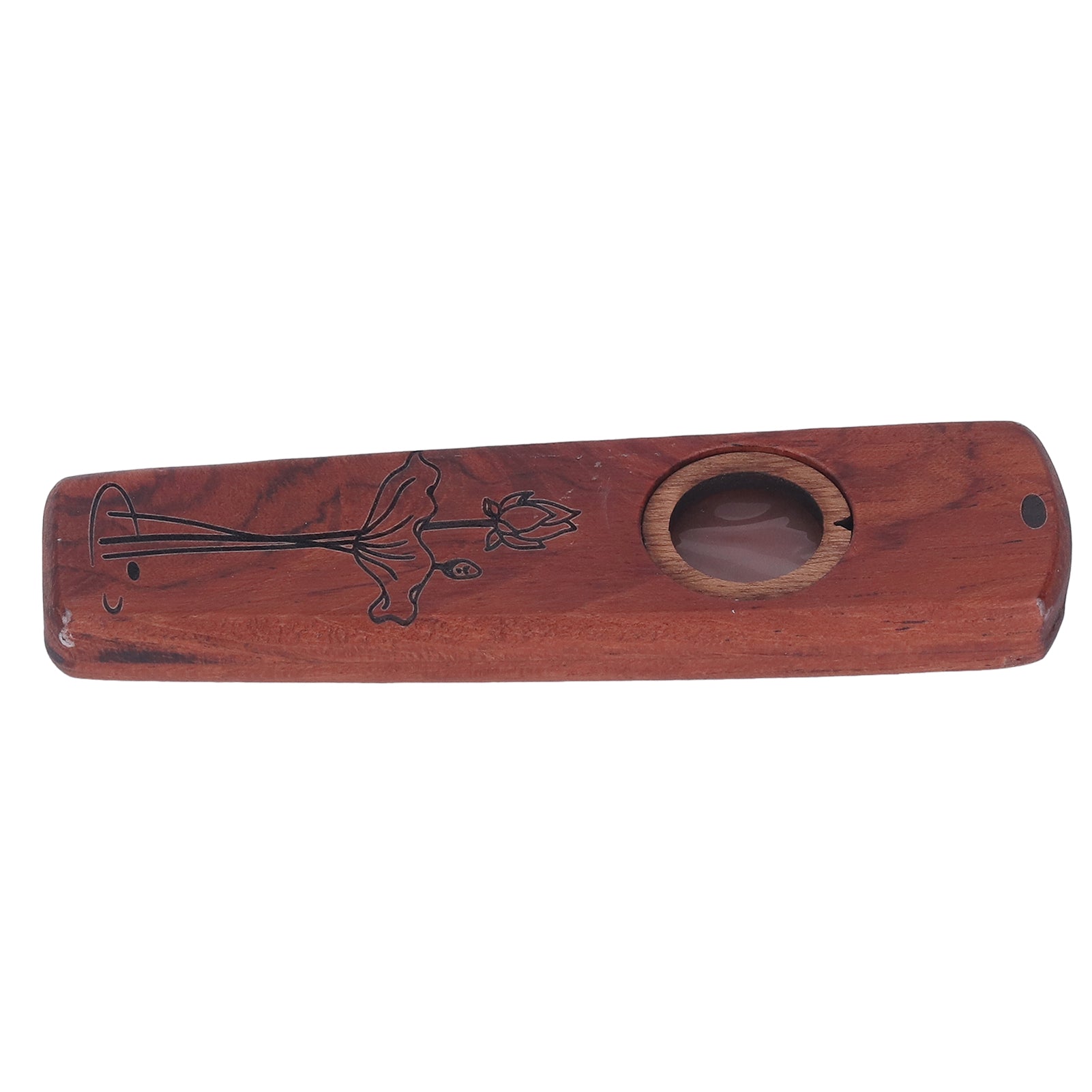 Wood Kazoo Flute Wooden Play Guitar Ukulele Accompaniment Harmonica Di