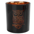 Glass Votive Candle Holder Night Owl Durable Odorless Black Glass Roma