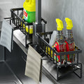 Kitchen Sink Caddy Basket Drain Rack Sponge Dishcloth Holder Storage O