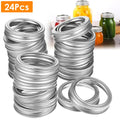 Canning Jar Bands - Regular Mouth, Set of 24