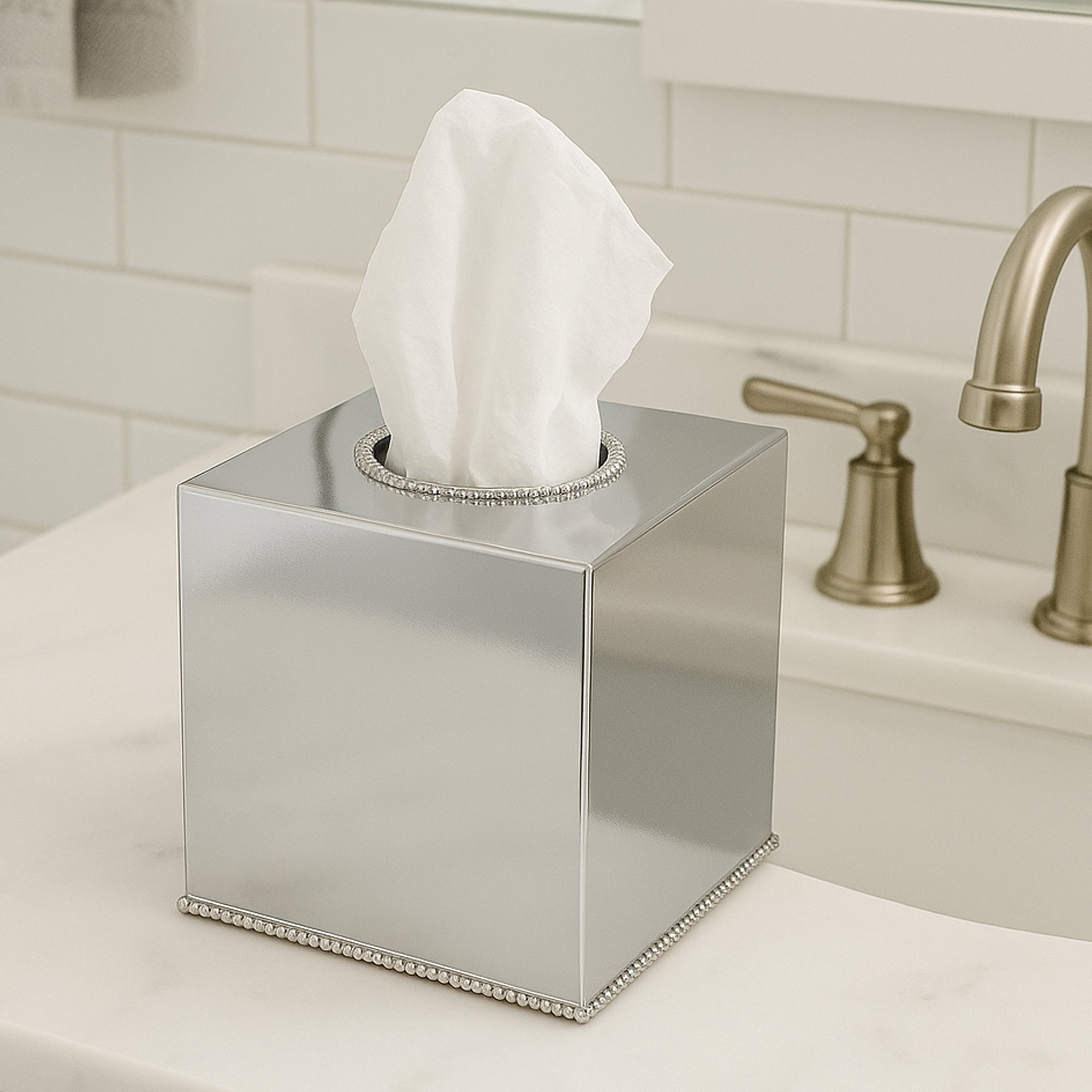 Stainless Steel Tissue Box Holder