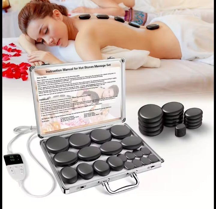 Professional Hot Stone Massage Kit With Digital Temperature Control He