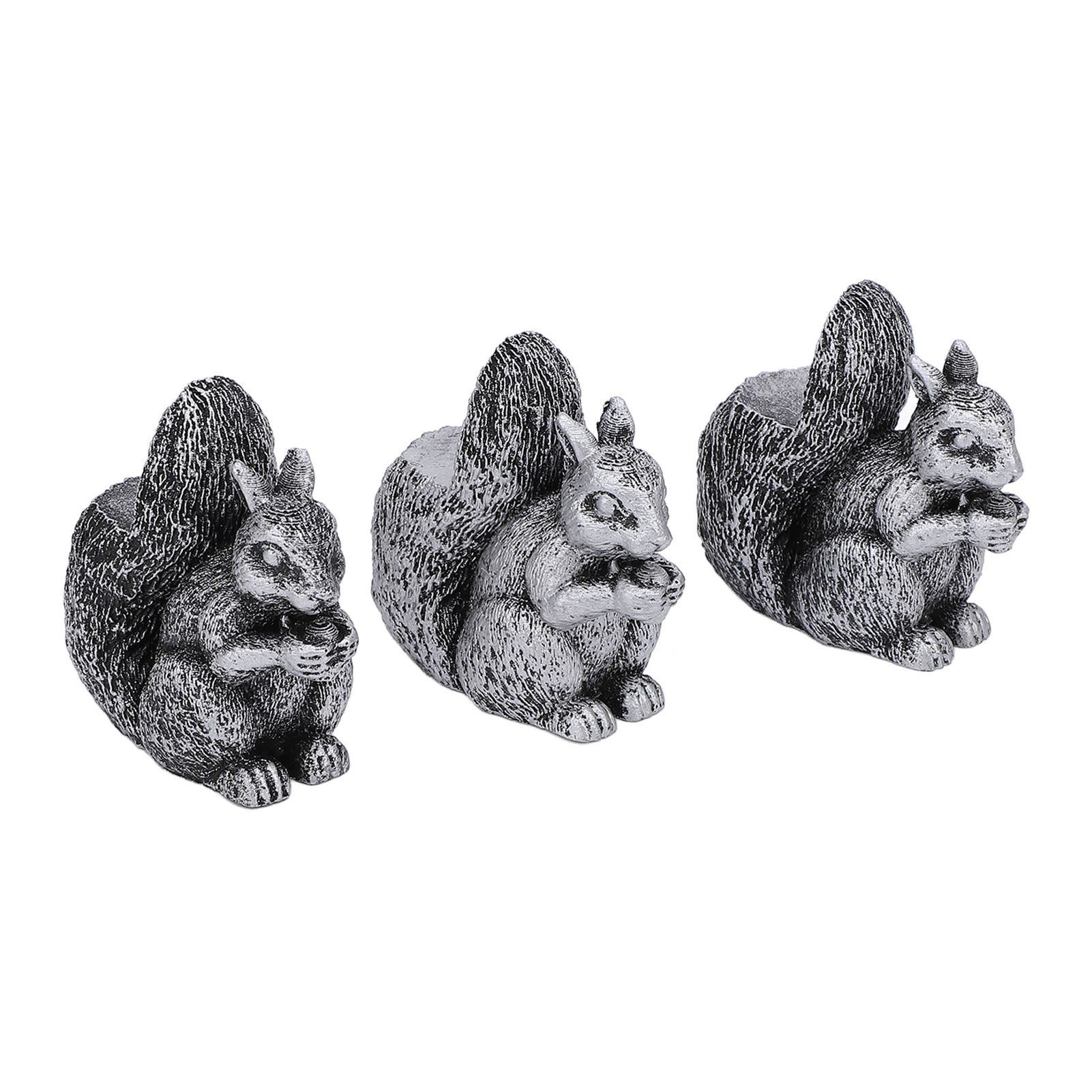 3PCS Flower Pot Decorative Feet Resin Animal Statue Plant Pot Support