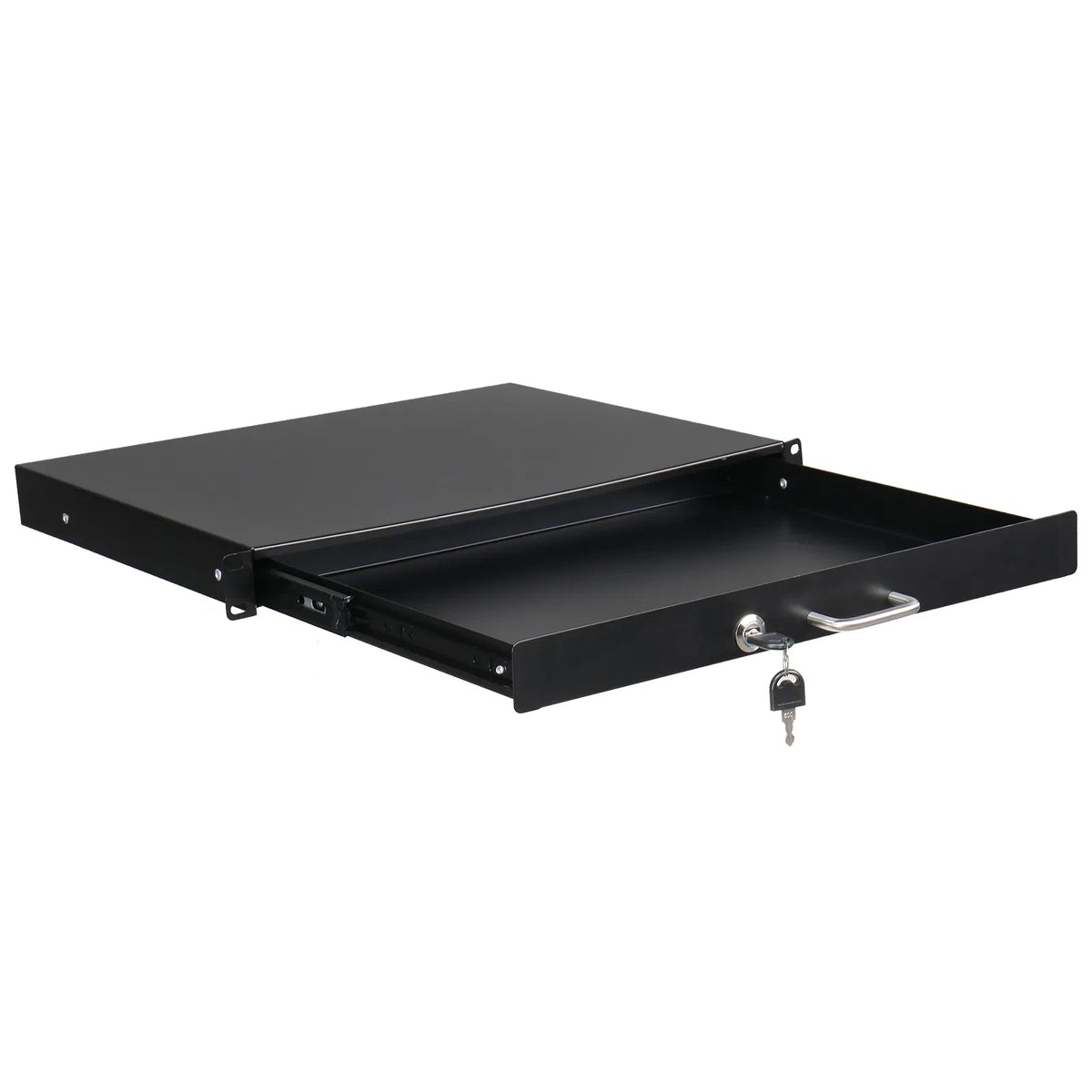 [Do Not Sell on Amazon]19" 1U Steel Plate DJ Drawer Equipment Cabinet