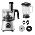 300W Food Processor With Blender & Dough Tool, 2 Speeds, Sharp Blades,