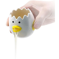 LuoCoCo Novelty Ceramic Chicken Egg Yolk Separator Cute Vomiting Egg W