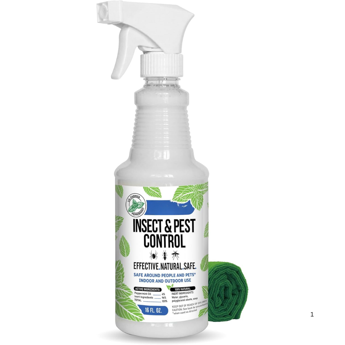 Peppermint Oil Insect Repellent Spray - Natural Indoor & Outdoor Bug C