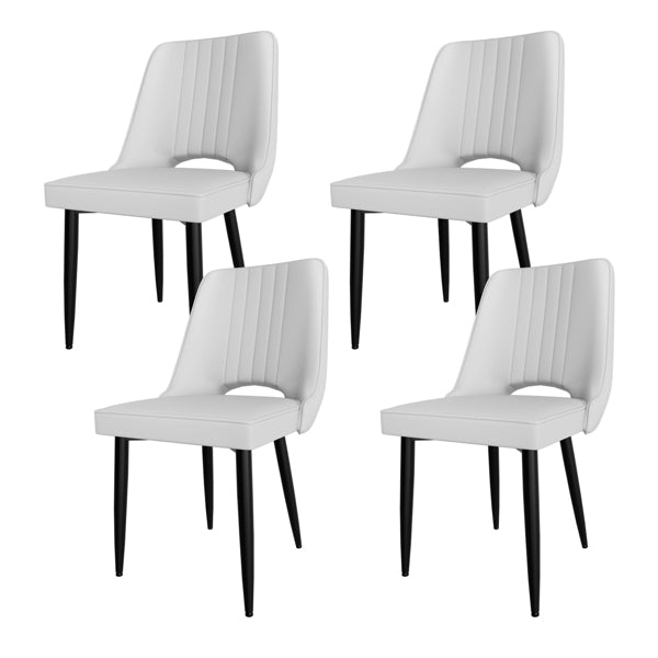 Dining Chairs Set Of 4, Faux Leather Dining Room Chairs With High Back