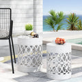 Outdoor Metal S 2 End Table