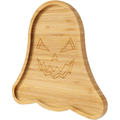 Ghost Shaped Bamboo Serving Tray, 10 X 9 Inch Wooden Charcuterie Board