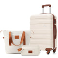 3-Piece Luggage Set - 24in Checked Suitcase with TSA Lock Travel Duffe