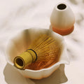 Complete Bamboo Matcha Preparation Set Traditional Handmade Whisk, Sco
