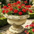 MGO Garden Planter, Garden decoration and planting,Color Antique White