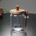 1 Pcs 18.5 OZ Glass Coffee Jars With Spoons, Candy Jars, Biscuit Jars,