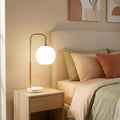 Auris Marble Table Lamp in White