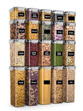 48pcs Airtight Food Storage Containers Set With Lids And Reusable Labe