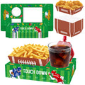 36Pcs Football Serving Trays And Platters Candy Popcorn French Fries S